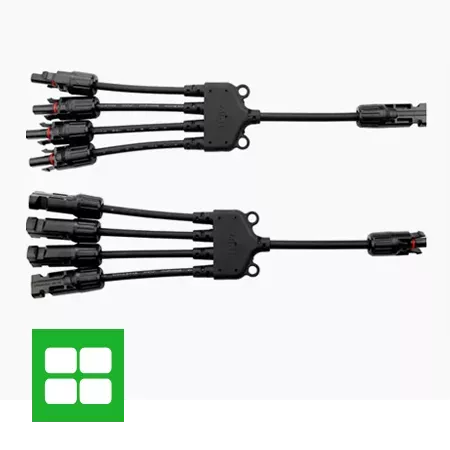 Multi-branch photovoltaic connector assemblies