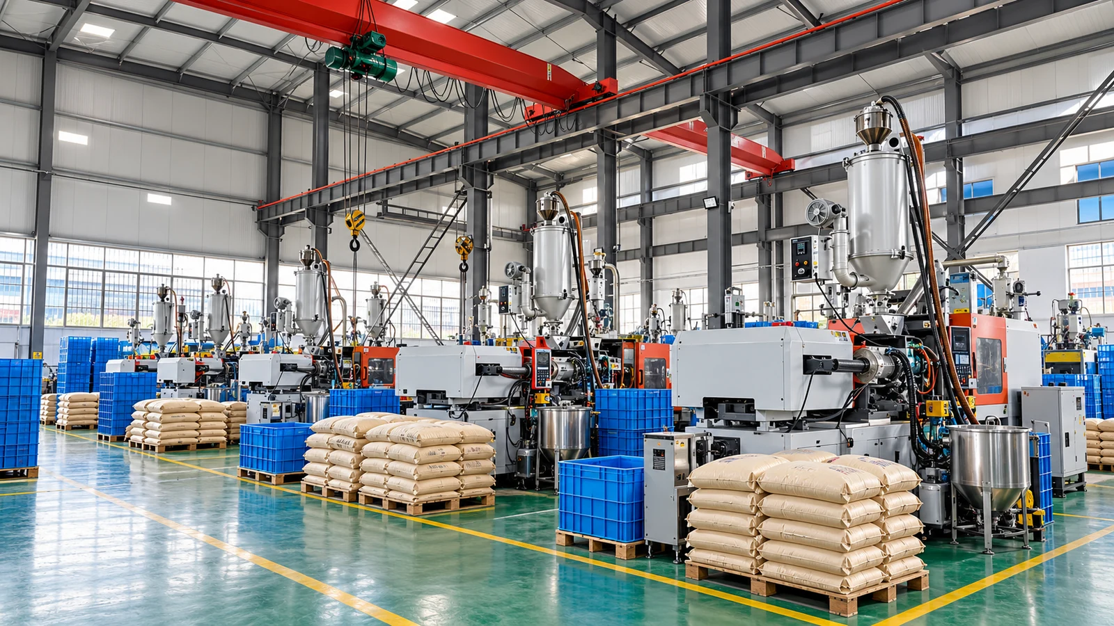 Jinghua injection moulding workshop and manufacturing equipment